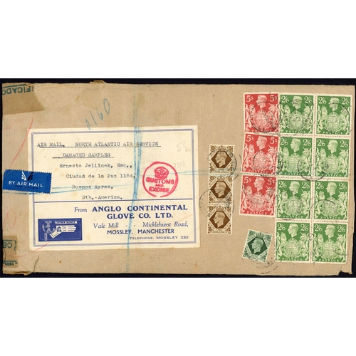 1239 - ARGENTINA - 1942-43 CENSORED MAIL inc. 1942 env. endorsed 