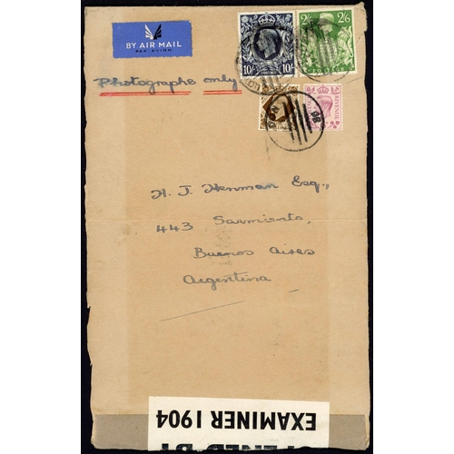 1239 - ARGENTINA - 1942-43 CENSORED MAIL inc. 1942 env. endorsed 