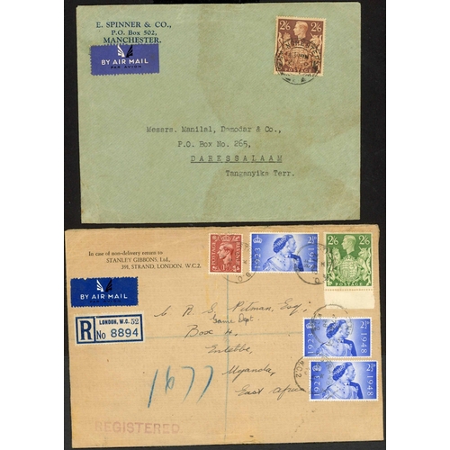 1265 - EAST AFRICA - 1939-50 SCARCE DESTINATIONS - SUDAN, KENYA, TANGANYIKA, UGANDA & ZULULAND: 3 Nov. 1939... 