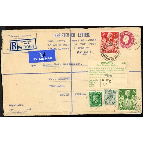 1265 - EAST AFRICA - 1939-50 SCARCE DESTINATIONS - SUDAN, KENYA, TANGANYIKA, UGANDA & ZULULAND: 3 Nov. 1939... 