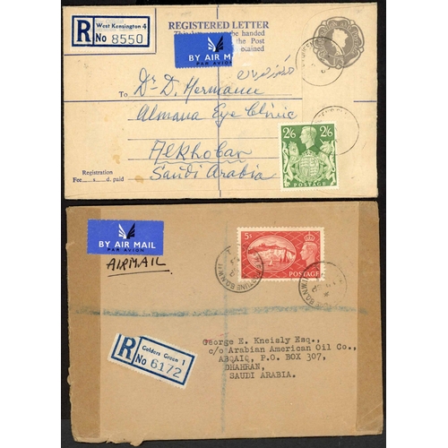 1271 - IRAQ - ADEN & SAUDI ARABIA - 1940-60: 18 Sept. 1940 env. registered from Manchester to Iraq bearing ... 