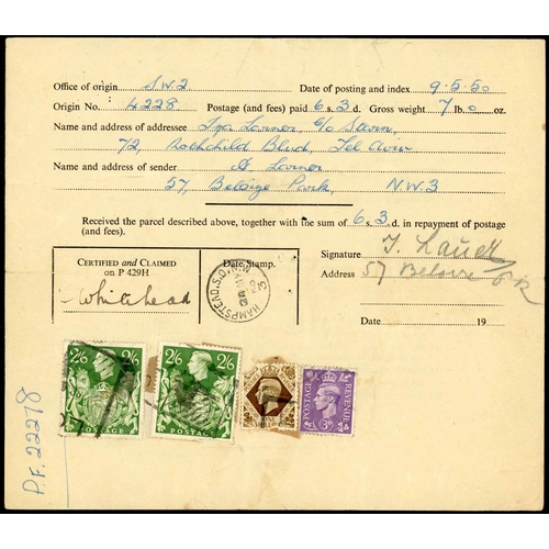 1273 - PALESTINE & ISRAEL 1942-50: 28 Dec. 1942 censored env. registered from London to Haifa bearing 3d & ... 