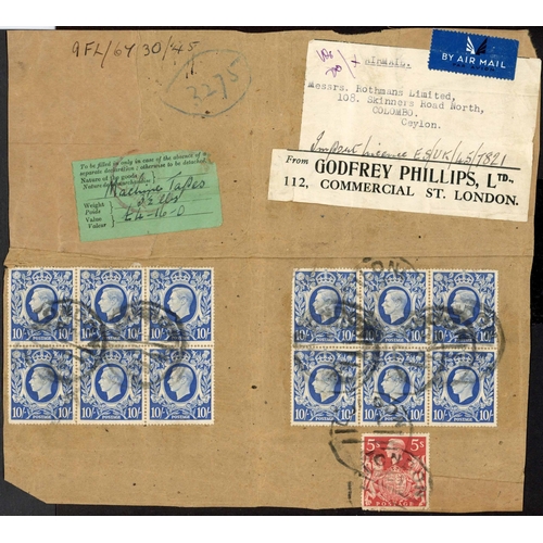 1274 - BURMA - CEYLON & PAKISTAN - 1938-51: 18 Dec. 1939 env. from Weston to Ceylon bearing a single 2/6d b... 