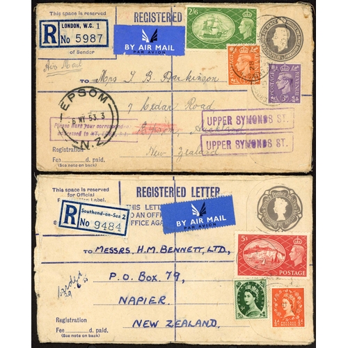 1311 - 1946-55 - INTERESTING SELECTION OF COVERS  inc. 8 Nov. 1946 registered env. bearing ½d, 1/- & 2/6d g... 