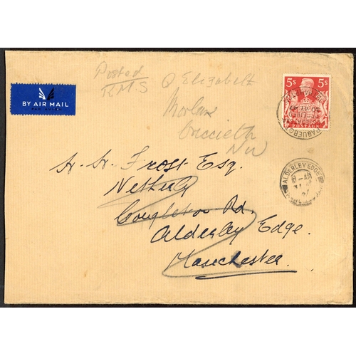 1316 - MAIL POSTED ON BOARD, ETC.: 31 Oct. 1940 