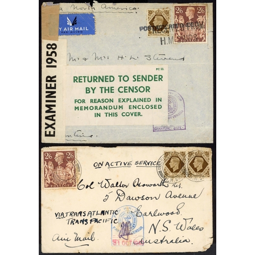 1316 - MAIL POSTED ON BOARD, ETC.: 31 Oct. 1940 