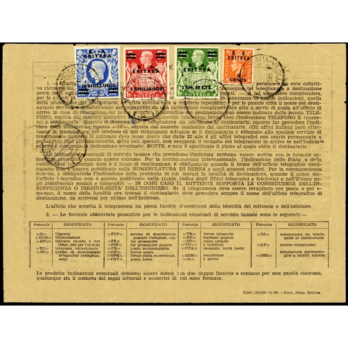 1320 - 1943-54 WWII & LATER OVERPRINTS: 16 Sept. 1943 censored env. from Asmara to New York bearing M.E.F. ... 