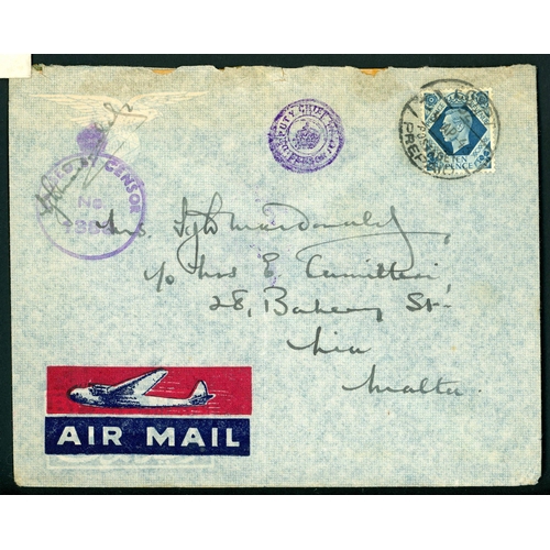 1351 - TO PORTUGAL, SPAIN, GREECE, RHODES, CYPRUS, CAPE VERDE, AZORES, CANARY ISLANDS & MALTA: 1937-52 grou... 