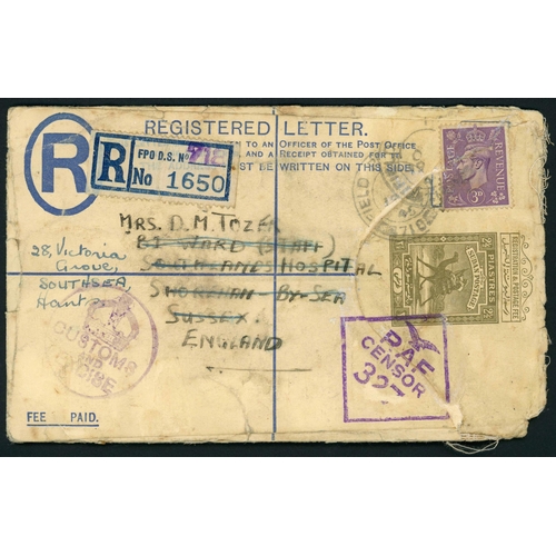 1362 - TO EAST AFRICA - SUDAN, MADAGASCAR, LOURENCO MARQUES, ETC.: 1938-55 group inc. 31 Aug. 1942 env. (bu... 