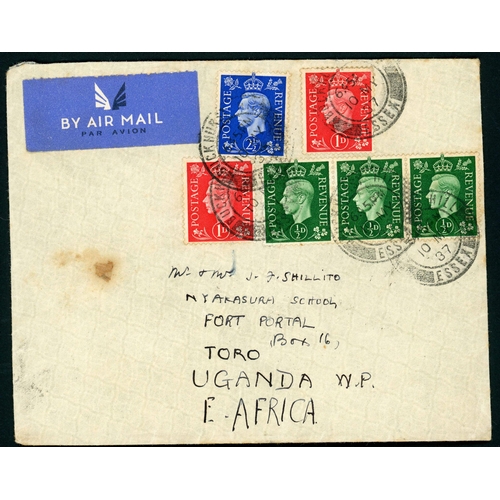 1363 - TO K.U.T. INC. SOME LARGE KGVI BLOCKS, ETC.: 1939-54 (mostly WWII period) group inc. 20 Apr. 1943 en... 