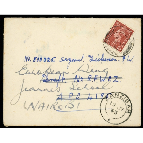 1363 - TO K.U.T. INC. SOME LARGE KGVI BLOCKS, ETC.: 1939-54 (mostly WWII period) group inc. 20 Apr. 1943 en... 