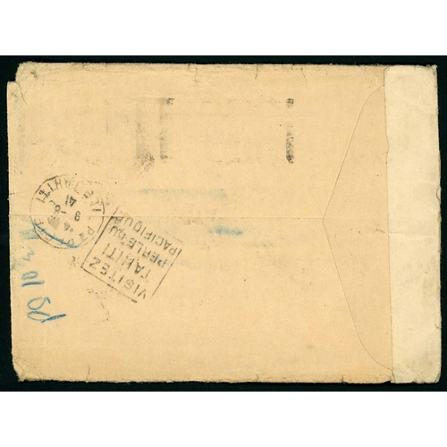 1372 - TO HENDERSON ISLAND (NEAR PITCAIRN): 8 Sep. 1940 env. + contents from Sunderland via London to Hende... 