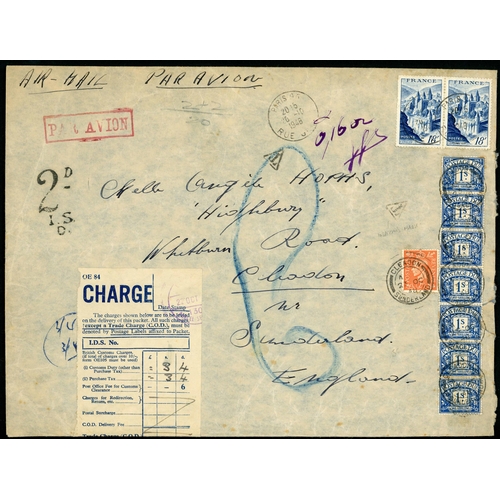 1381 - POSTAGE DUE COVERS - INTERNAL & FOREIGN: 1947-51 group of internal mail (7) or mail to/from GB displ... 