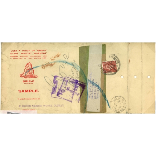 1381 - POSTAGE DUE COVERS - INTERNAL & FOREIGN: 1947-51 group of internal mail (7) or mail to/from GB displ... 