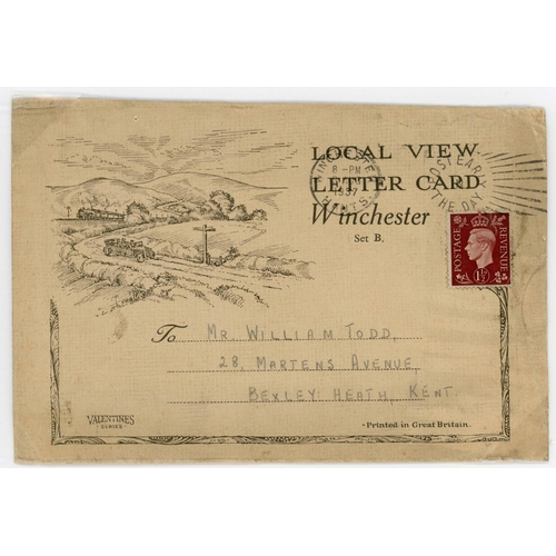 1386 - POSTCARDS, LETTERCARDS, POSTAGE DUES, ETC.: 1937-53 (v. little used in WWII) group inc. pictorial le... 