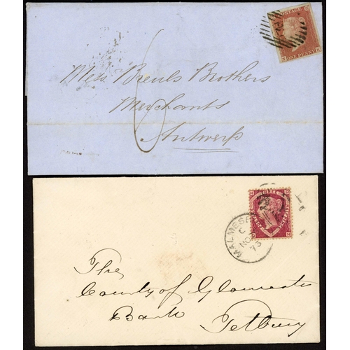 1664 - VERY RARE RED 'HONOUR' ENVELOPES USED FROM F.P.O.s 152 & D.32 IN FRANCE: 28 June & 12 Dec. 1915 usag... 