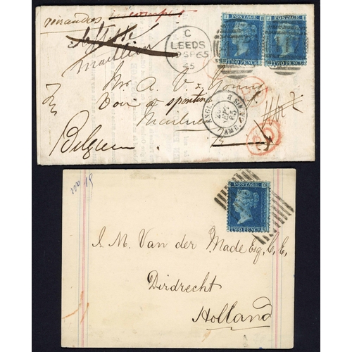 1144 - BELGIUM/HOLLAND - PRICES CURRENT, PRINTED MATTER & BOOK POST RATES; 1865 printed EL ex Leeds to Fran... 