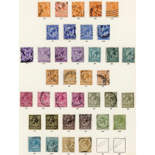 1183 - 1911-35 USED COLLECTION inc. 1911-12 Downey Head group, 1912-22 ½d to 1/- shades, 1915 De La Rue 2/6... 