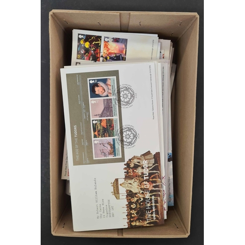 1287 - MID-1960s TO 2009 COLLECTION OF FDCs: Two cartons housing nine cover albums and a shoe box with loos... 