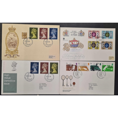 1288 - FDC COLLECTION 1968-2000: Presented in eleven Royal Mail FDC albums, all with typed addresses or una... 