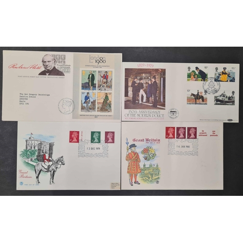 1288 - FDC COLLECTION 1968-2000: Presented in eleven Royal Mail FDC albums, all with typed addresses or una... 