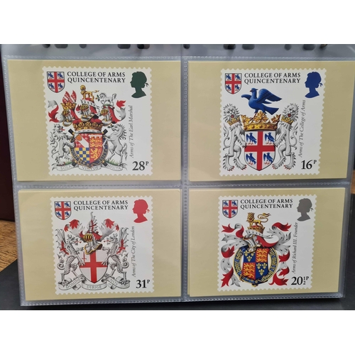 1296 - PHQ CARD COLLECTION 1973-2003: Presented in five Royal Mail binders, unused cards nos. 1 (County Cri... 