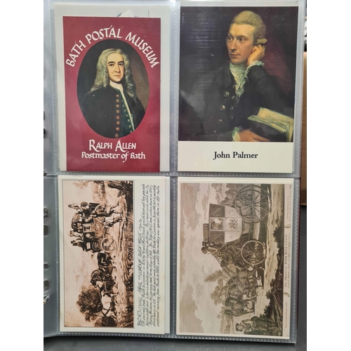 1297 - NATIONAL POSTAL MUSEUM CARDS, BATH POSTAL MUSEUM, CONGRESSES, PHILATELIC SOCIETY PRIVATE PRINTINGS, ... 