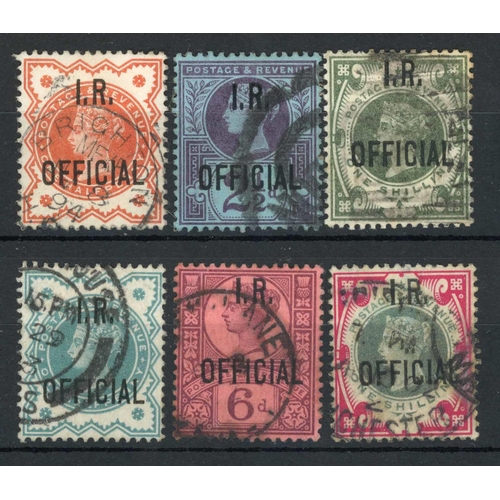 1327 - 1887-1900 USED GROUP with 1887-92 ½d to 1/- and 1887-1900 ½d & 6d plus a forged 1/-. Fine. SG 013 - ... 