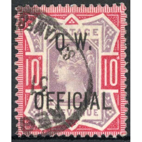 1333 - 1902 10d DULL PURPLE & CARMINE: A fine used example. SG 035 £2,250.