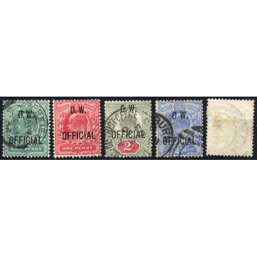 1334 - 1902-03 ½d TO 2½d & FORGED 10d: Fine used. BPA Cert. (2008) for the forgery. SG £1,385 for the genui... 