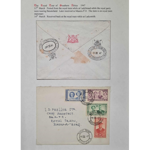 14 - 1947 SOUTHERN AFRICA ROYAL VISIT: Carton housing 4 large binders & a scrapbook. An accumulation of 1... 