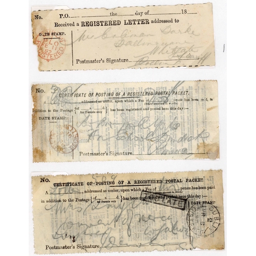 1699 - REGISTERED MAIL - INTERESTING SELECTION inc. 25 May 1886 