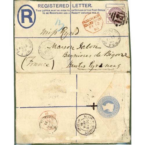 1699 - REGISTERED MAIL - INTERESTING SELECTION inc. 25 May 1886 