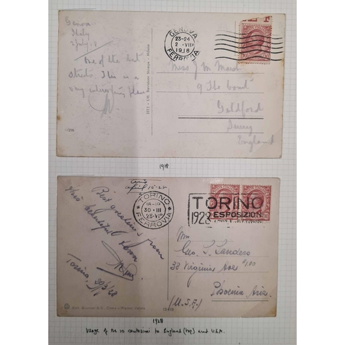 21 - EARLY TO MIDDLE PERIOD FOREIGN STAMPS & COVERS: Carton holding FG 'DeLuxe' album with a collection o... 