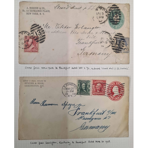 21 - EARLY TO MIDDLE PERIOD FOREIGN STAMPS & COVERS: Carton holding FG 'DeLuxe' album with a collection o... 