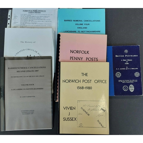 250 - NORFOLK POSTAL HISTORY: A large selection of monographs on the King's Lynn area inc. Norfolk Undated... 