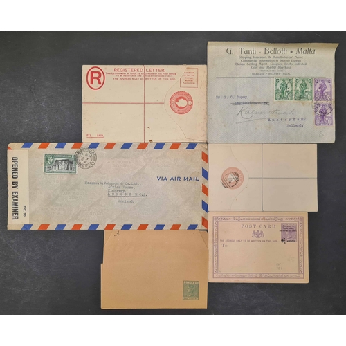 256 - CEYLON, GIBRALTAR MALTA & CYPRUS COVERS, CARDS, ETC. EX DEALER'S STOCK: 1911-1980s good to fine stoc... 