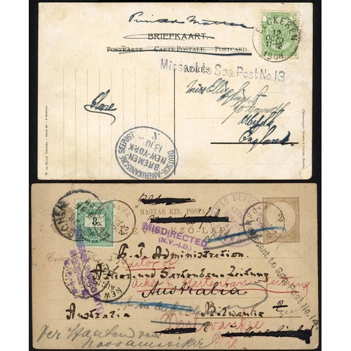 264 - MISCELLANY INC. 18th/19th C. TRANSATLANTIC PACKET MAIL, MISSENT TO SEAPOST OFFICE MAIL, IONIAN ISLAN... 