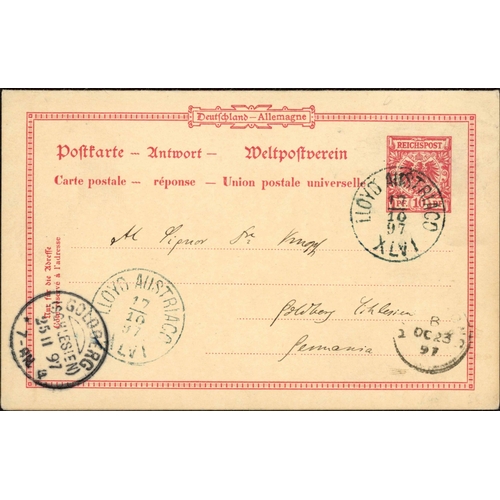 312 - FAR EAST - CHINA & HONG KONG: 1882-1904 group inc. 1894 10k/1P Letter Card to Canton, China 