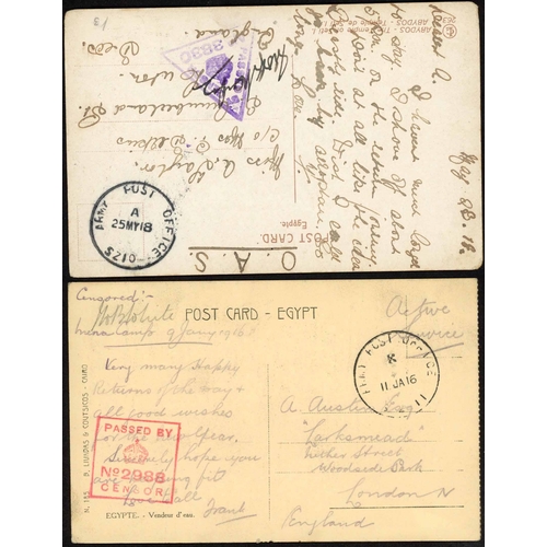 343 - ARMÉE DORIENT: A range of covers & cards inc British X and Z coded date-stamps (14) inc. troopship ... 