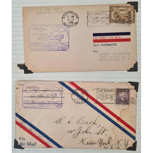 480 - 1928 FIRST FLIGHT COVERS: Collection of covers all mailed within December 1928 (inc. Xmas Day). All ... 