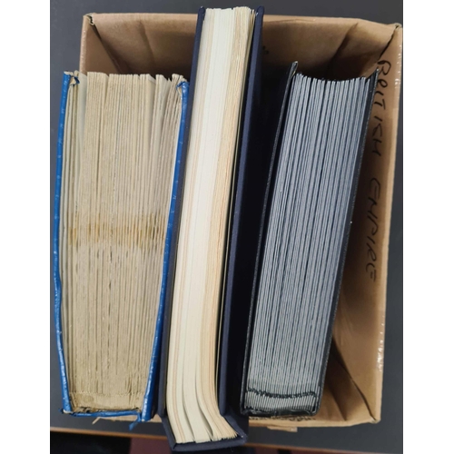 560 - EARLY TO MODERN USED COLLECTIONS: Two cartons holding 8 large albums/stock books with duplicated use... 