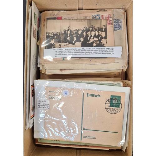 595 - POSTAL HISTORY MIX: Small box containing a range of covers and PCs from late 19th century to 1980s i... 