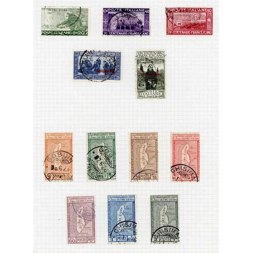 672 - JUBALAND: Comprehensive used collection on leaves with 1925 vals to 5L inc. 2L (cat. £270), 1925 Roy... 