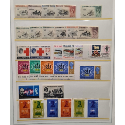 70 - FALKLANDS, CYPRUS, & MALTA, ETC. COLLECTIONS: Carton holding 3 different collections inc. QV-QEII Fa... 