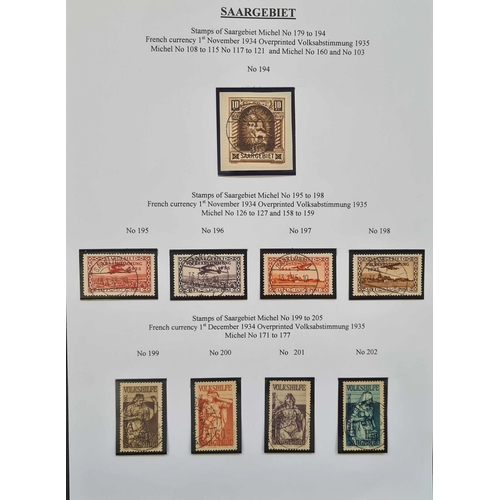 772 - 1920-1935 FINE USED COLLECTION OF STAMPS & POSTAL HISTORY: Box file holding display pages with a sup... 