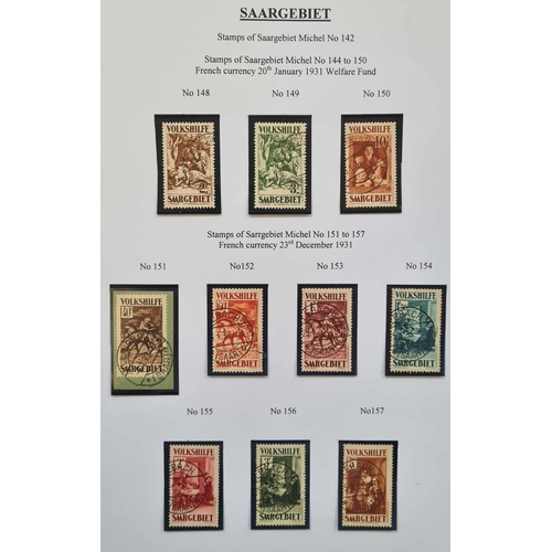 772 - 1920-1935 FINE USED COLLECTION OF STAMPS & POSTAL HISTORY: Box file holding display pages with a sup... 