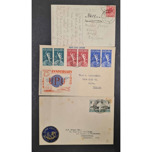 785 - SELECTION OF COVERS, POSTCARDS, ETC. - EX DEALER'S STOCK: 1896-1980s inc. some CoGH, Natal, Transvaa... 