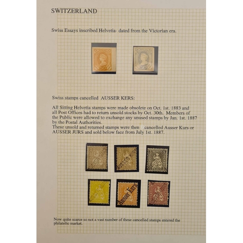 800 - COLLECTION OF COVERS & STAMPS 1862-2000: A written-up selection including early essays & reprints; 1... 