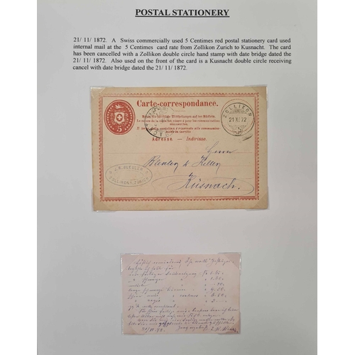 806 - POSTAL STATIONERY COLLECTION: Large binder with the almost exclusively used collection of cards, env... 